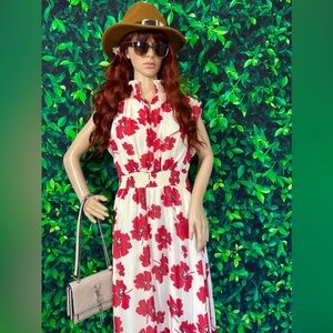 MELLODAY Mock Neck Tiered Maxi Dress main image 0